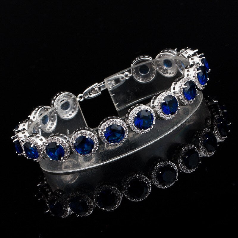 Classic  Zircon Bracelets Blue