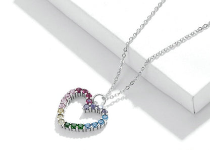 Rainbow Jewelry Heart Set