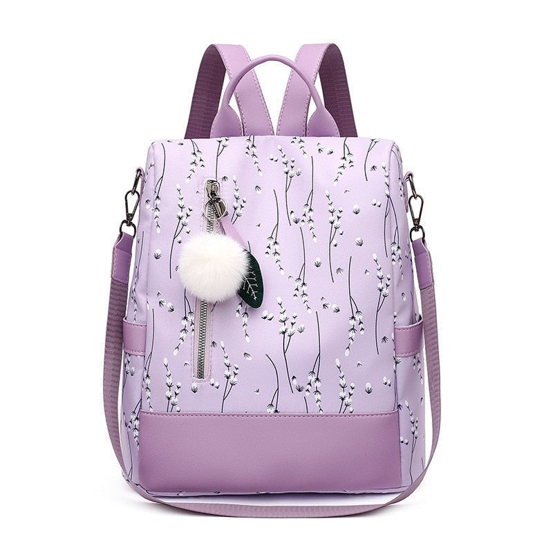 Flower Backpack purple