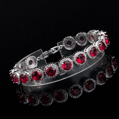 Classic  Zircon Bracelets Red