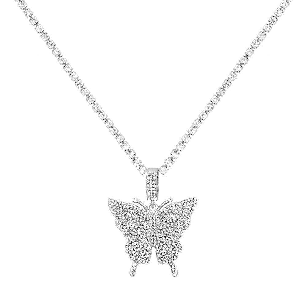 Butterfly Chain Choker Necklace