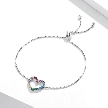 Rainbow Jewelry Heart Set