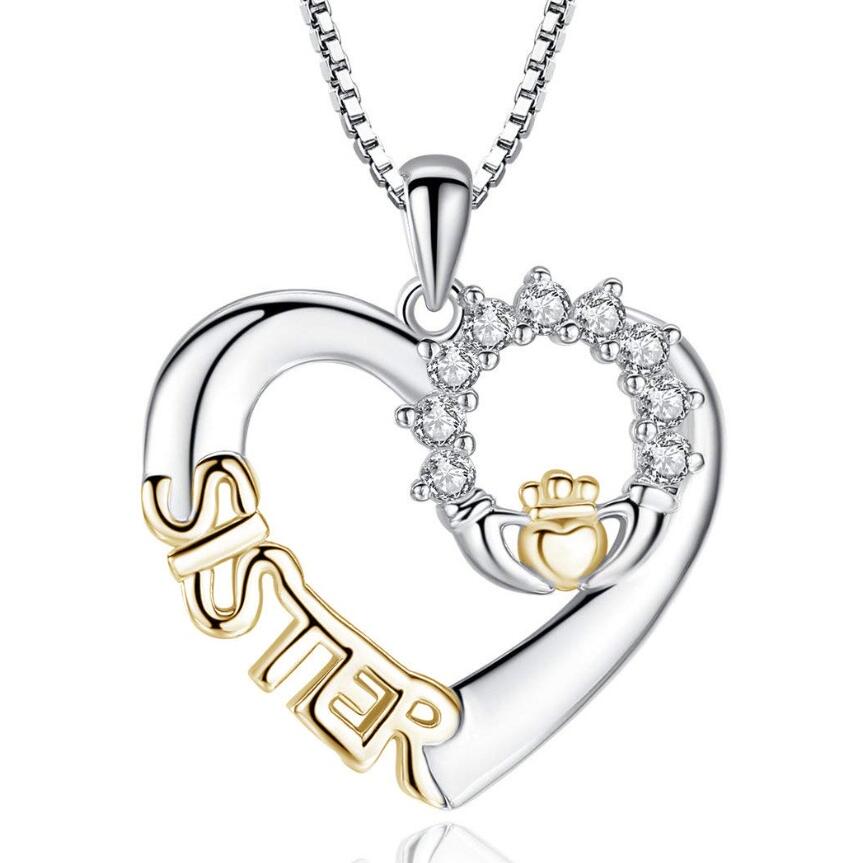 The Loving Sister Necklace silver & gold