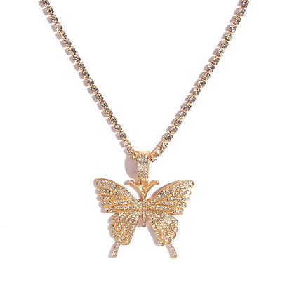 Butterfly Chain Choker Necklace