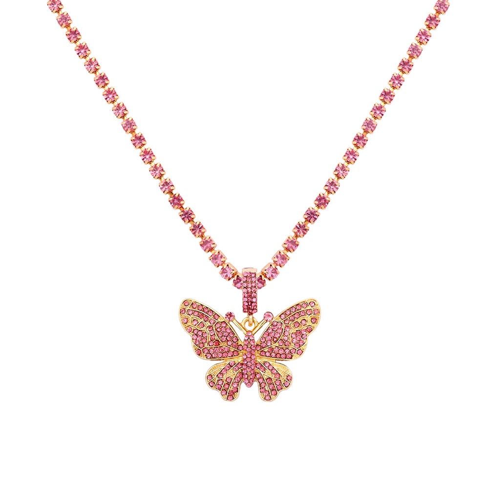 Butterfly Chain Choker Necklace