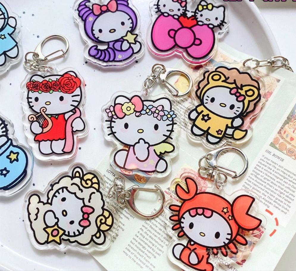 Zodiac Hello Kitty Keychain