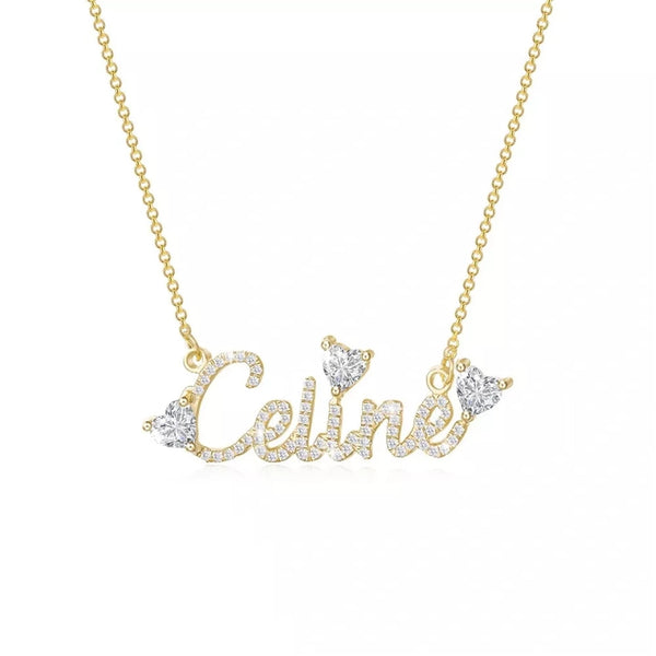 Personalized Name Necklace in Gold