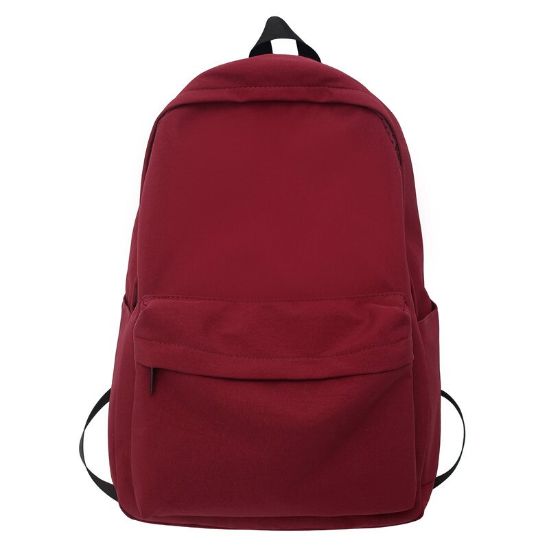 Solid Color Women Backpack.