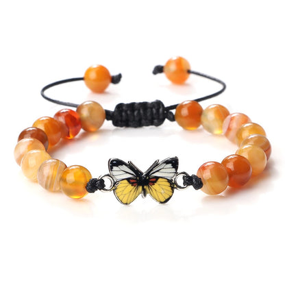 Yellow Butterfly Bracelet Light orange