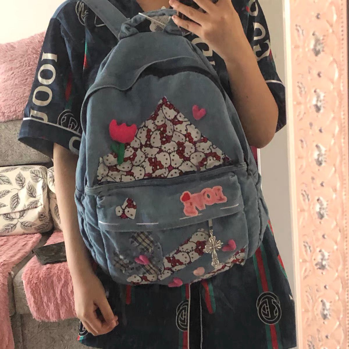 Hello Kitty Denim Bag