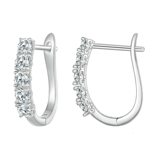 U-shaped silver Earrings
