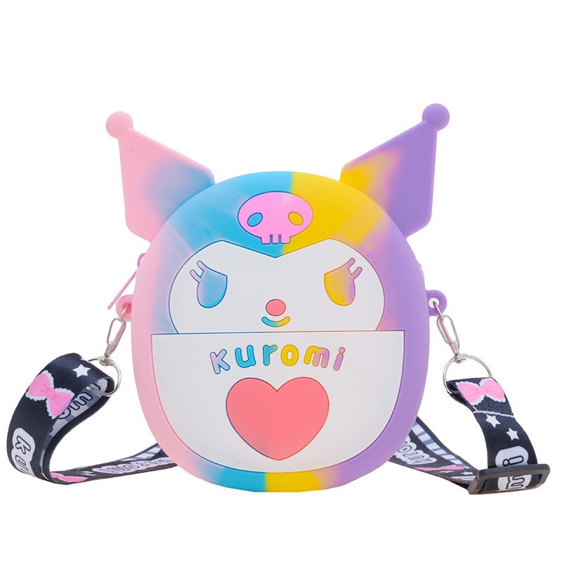 Adorable Sanrio Silicone Messenger Bag – Hello Kitty, Kuromi