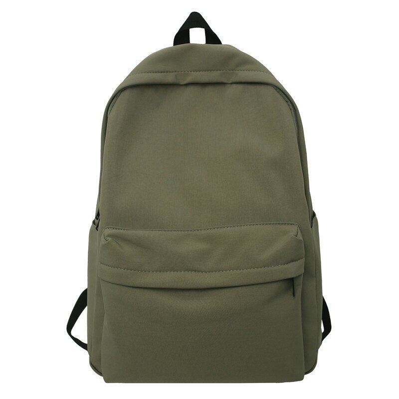 Solid Color Women Backpack.