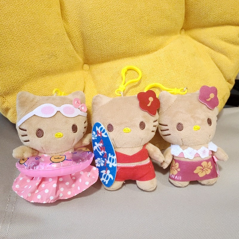 Tanned Hello Kitty Plush Keychain