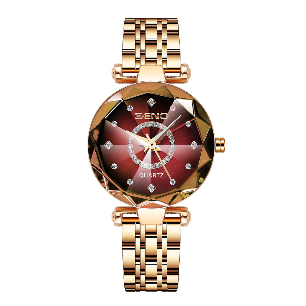 Ladies Luxury Quartz Watch Brown