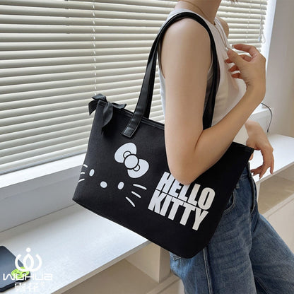 Hello Kitty Tote Bag Black – Stylish & Versatile in 3 Sizes