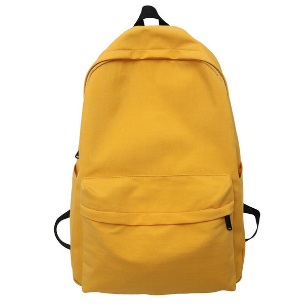 Solid Color Waterproof Backpack
