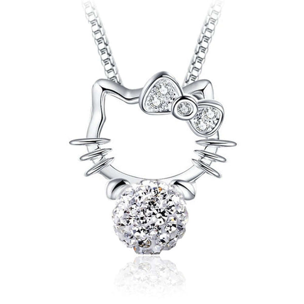 Hello Kitty Necklace Silver