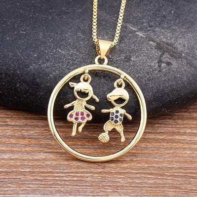 Boy and Girl Necklace