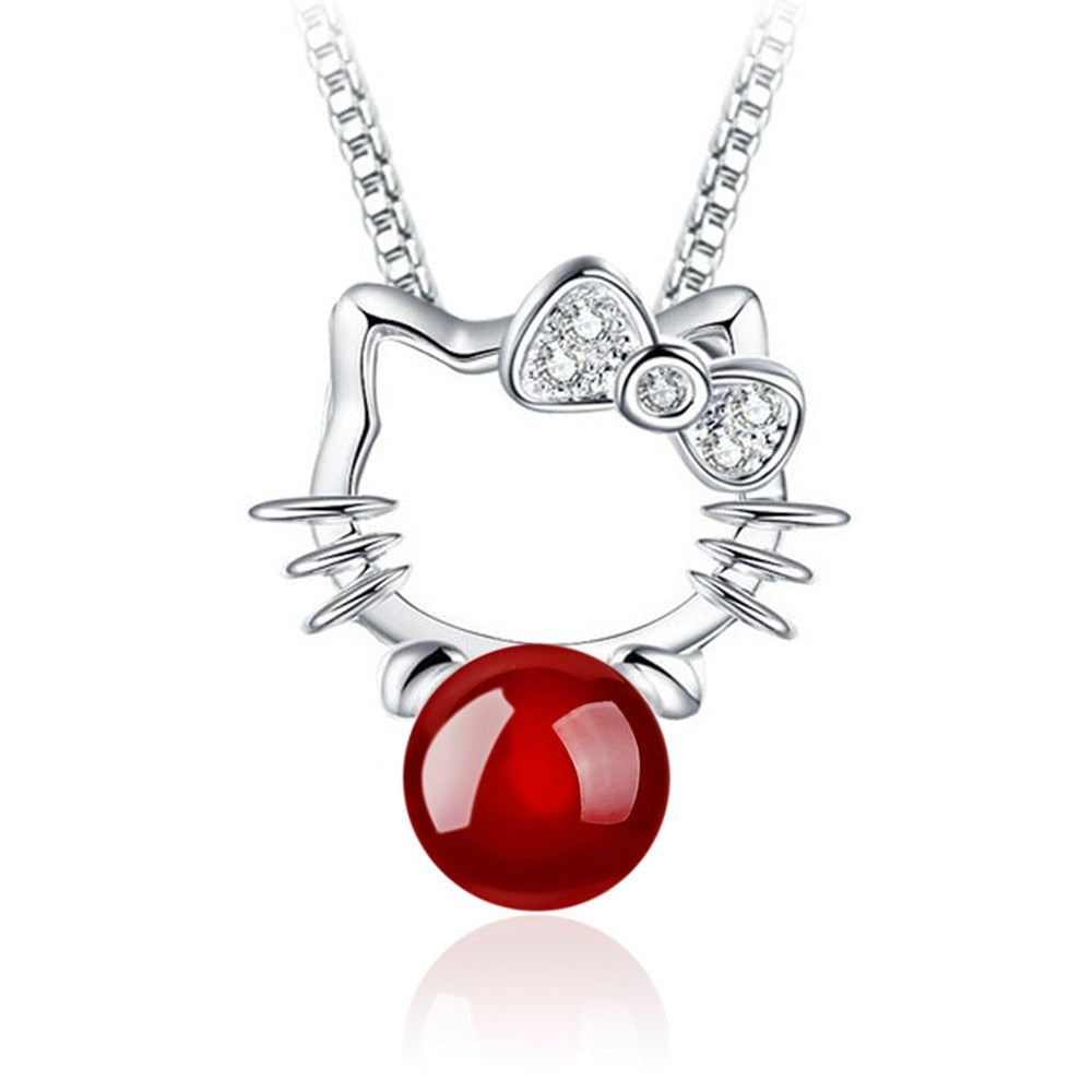 Hello Kitty Necklace Silver