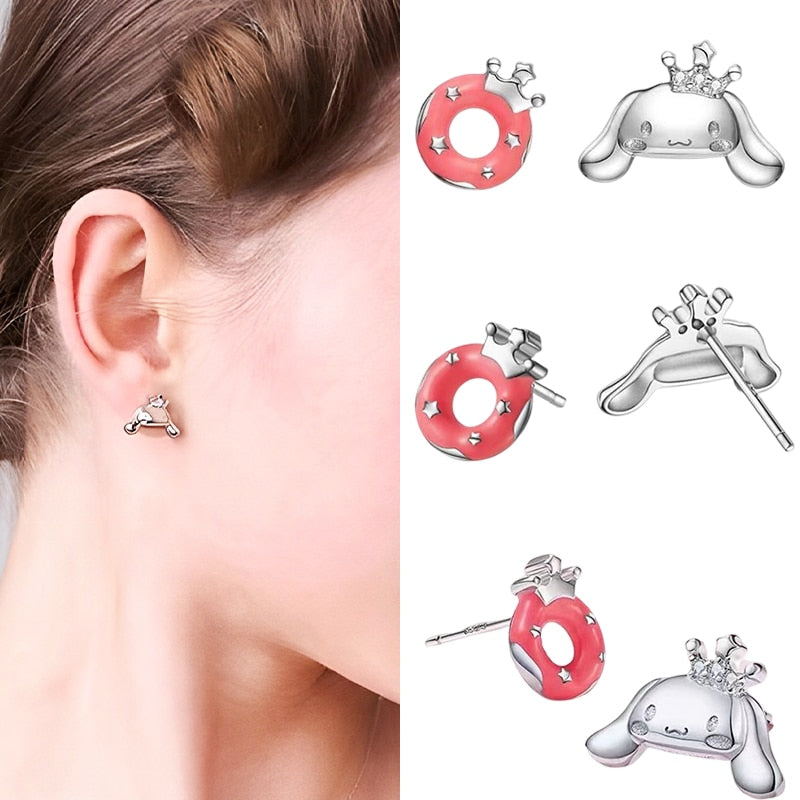 Cinnamoroll Asymmetric Stud Earrings