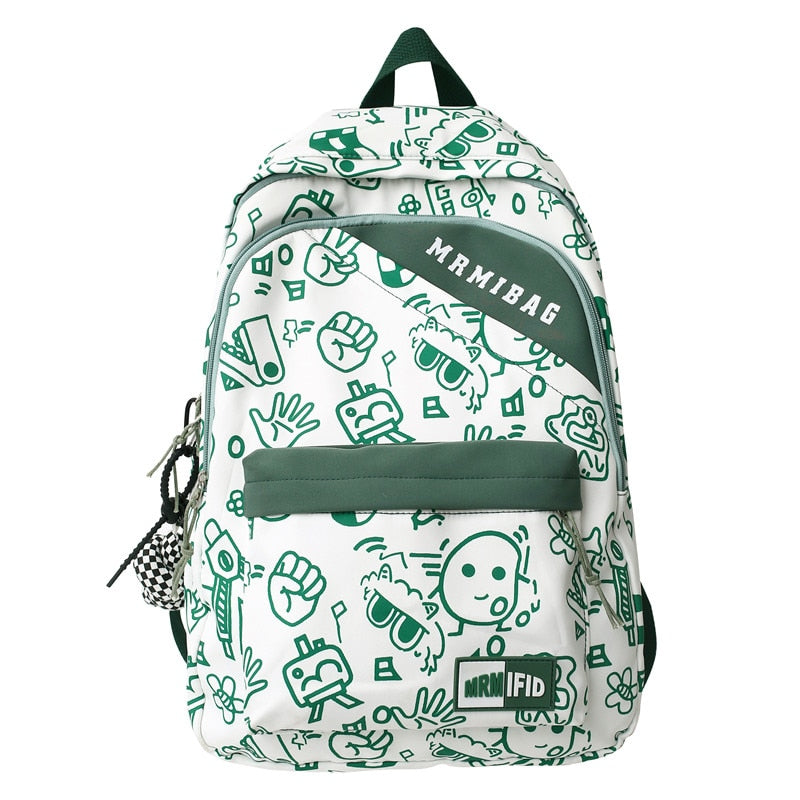 Graffiti Design Backpack green